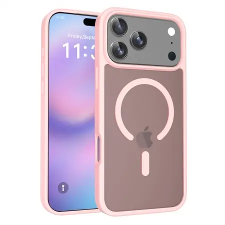 iPhone 17 Pro MagSafe Cam Smoke Twotone Eco Case Pink